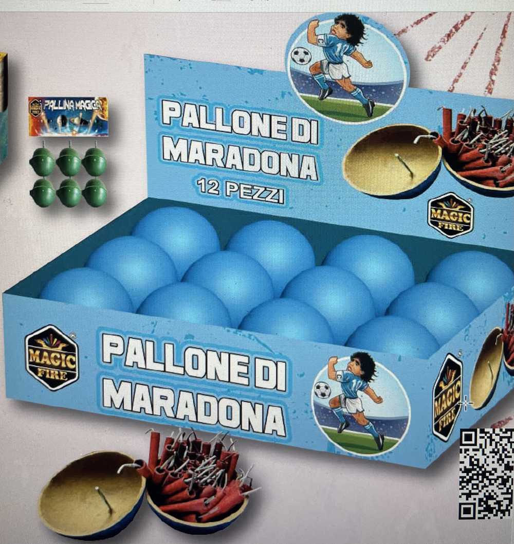 Pallone Napoli Pelle Misura 1 – Cuoio Pelota Maradona Azzurri Napule Calcio